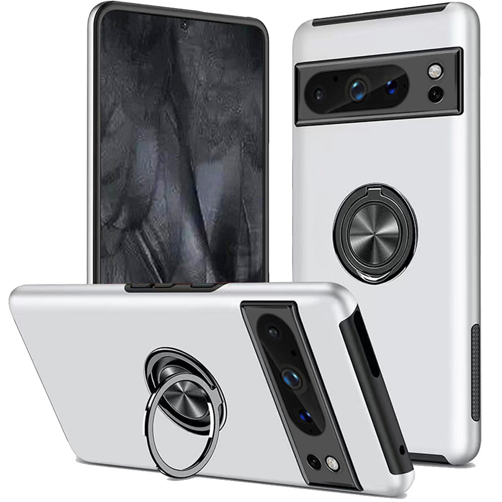 Étui hybride magnétique avec anneau invisible pour Google Pixel 8 Étui hybride magnétique avec anneau invisible pour Google Pixel 8